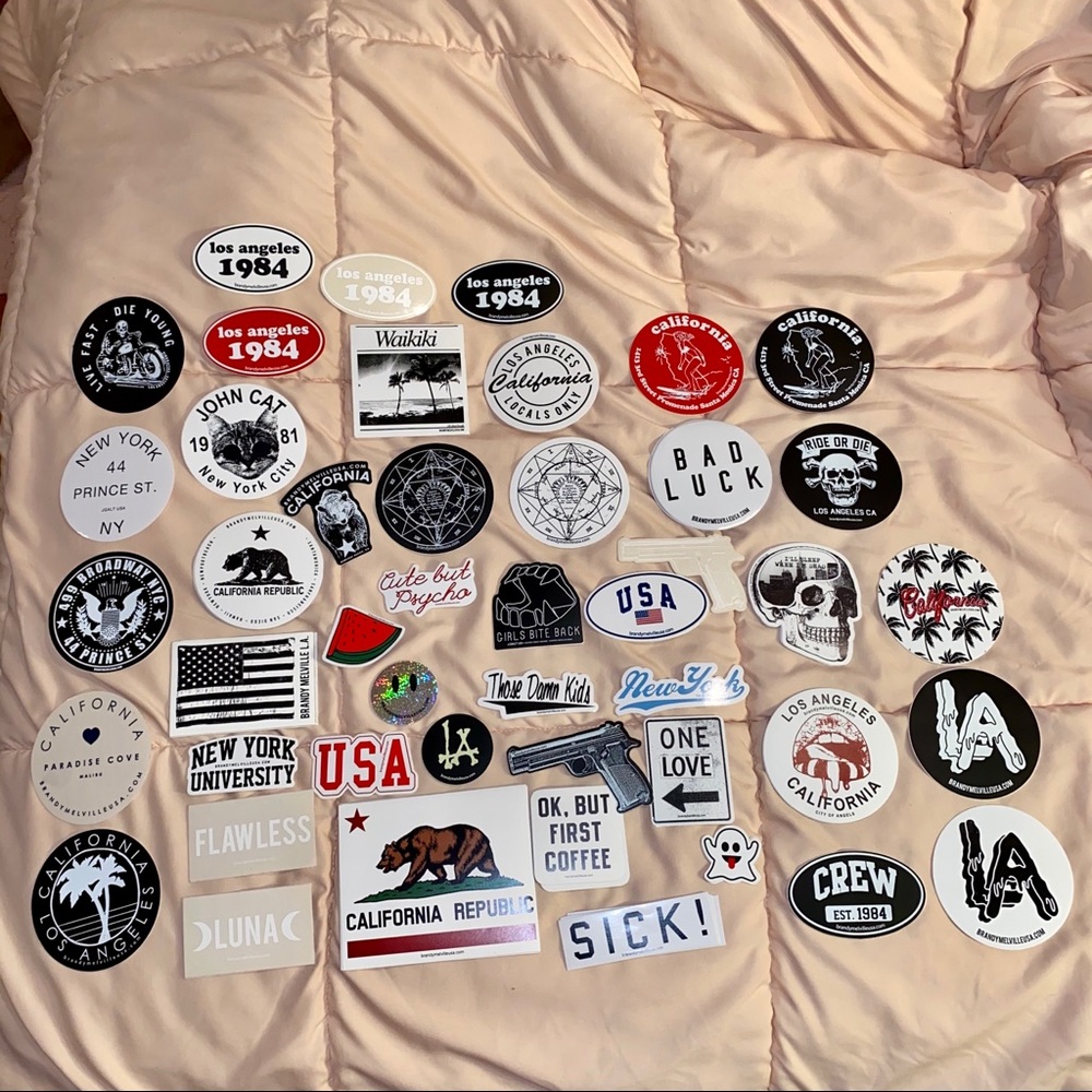 All 46 Designs of Brandy Melville Stickers